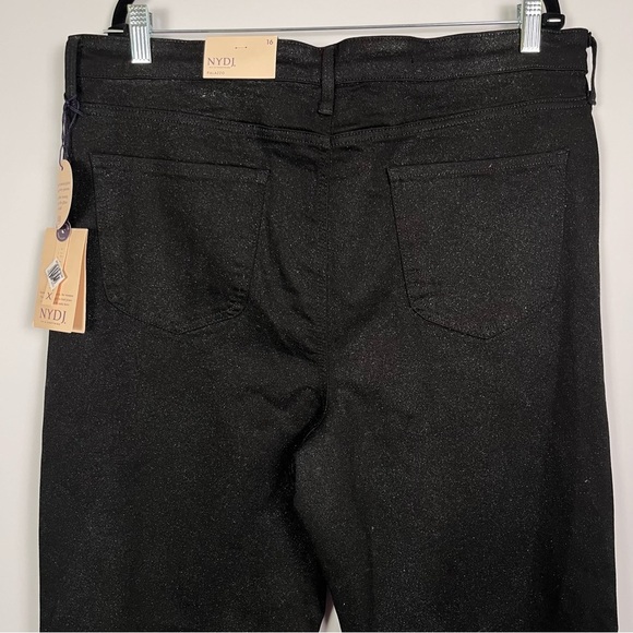 Mia Palazzo High Waist Flare Jeans in Glamorous black sparkle sz 16 Women’s NWT - Picture 11 of 14